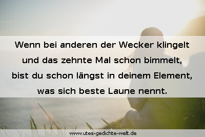 Frühaufsteher Sprüche