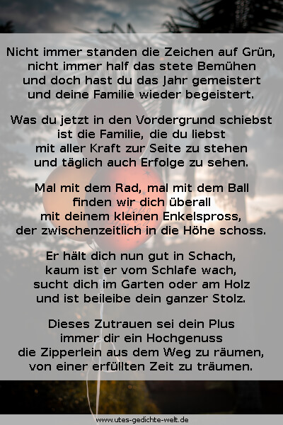Geburtstagsgedichte für Opa