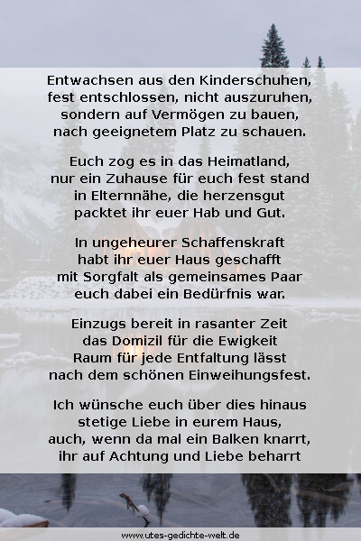 6 herzliche & unkonventionelle Wünsche zum Einzug und Umzug