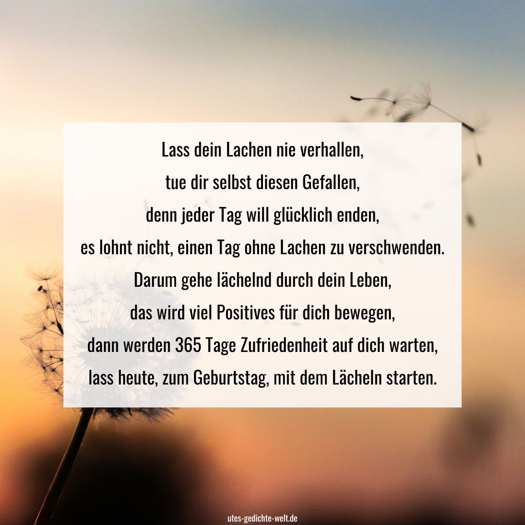 Geburtstagswünsche von Herzen