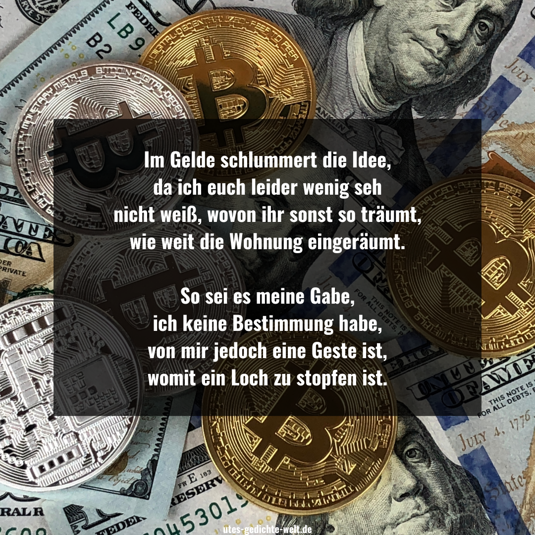 Gedichte zum Geburtstagsgeschenk für Geld