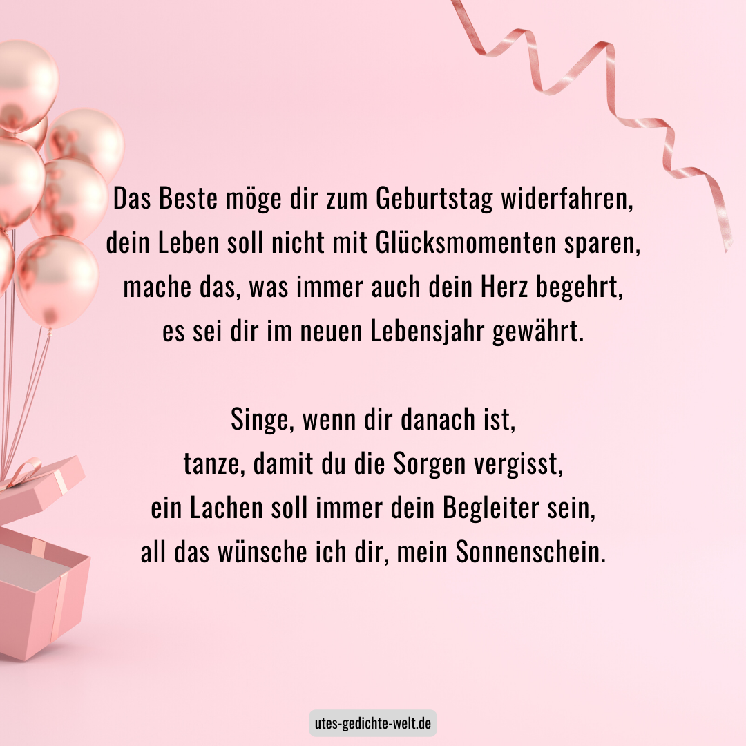 Geburtstagswünsche für die Freundin