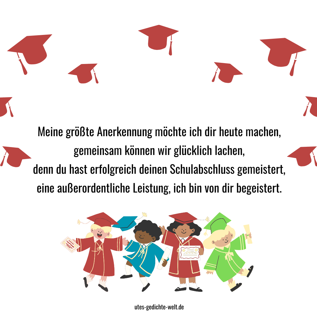 Glückwünsche zum Schulabschluss