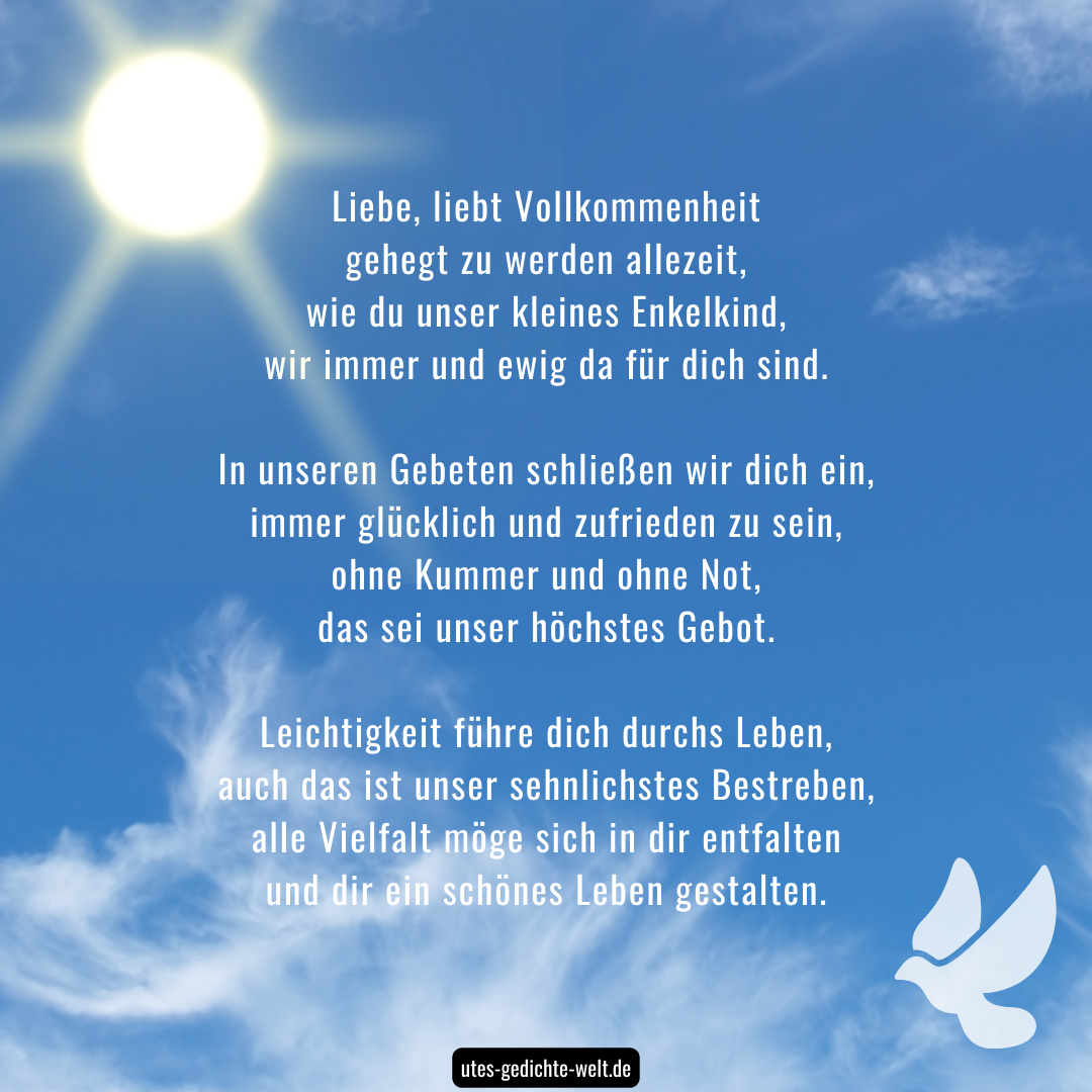 Glückwünsche zur Taufe