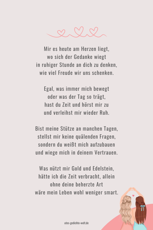 Gedicht beste Freundin