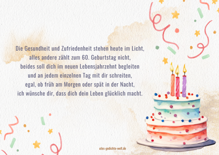 Niveauvolle Sprüche Zum 60 Geburtstag Mann www.utes-gedichte-welt.de
