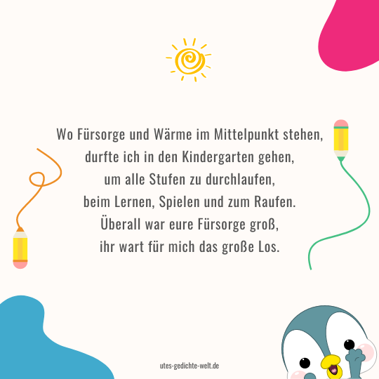 Sprüche zum Abschied aus der Kita