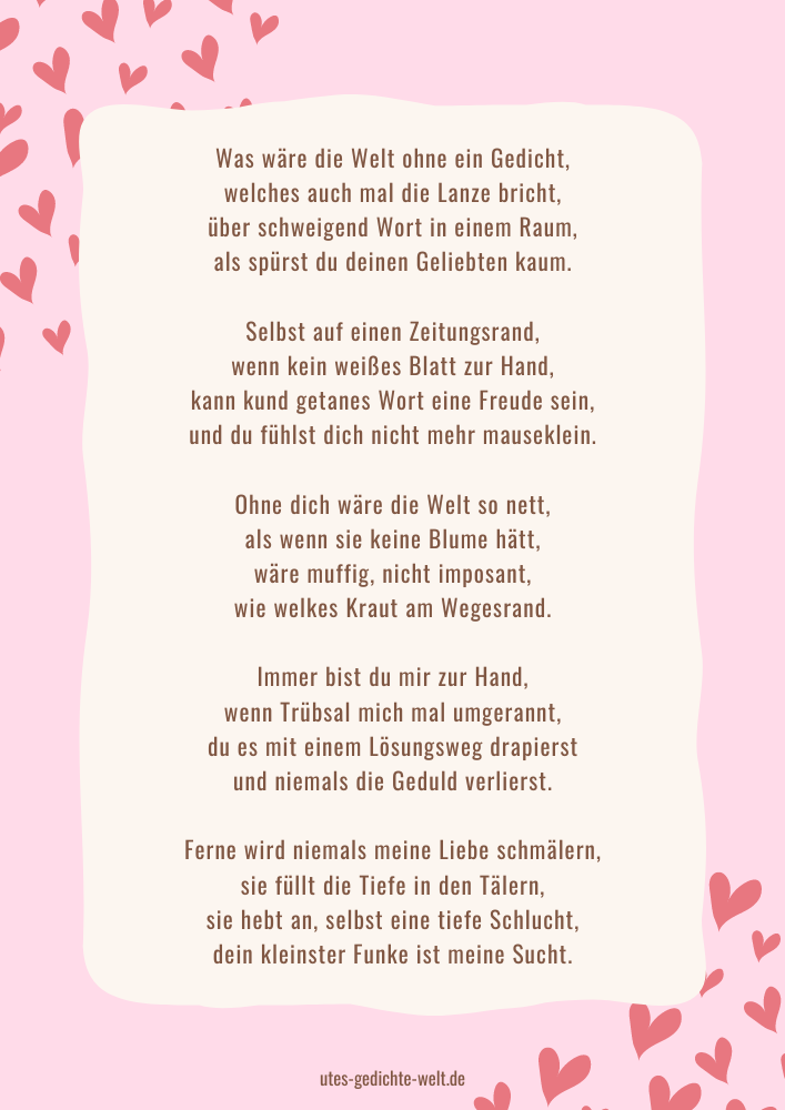 Liebesgedichte für sie & ihn