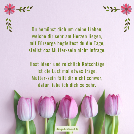 Muttertagssprüche für die beste Mama