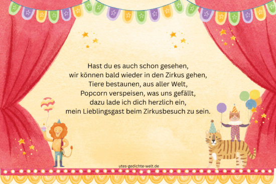 Einladung zum Zirkus